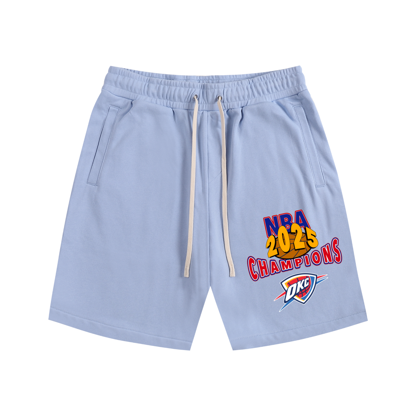 2025 Oklahoma City Thunder NBA Champions Cotton Shorts