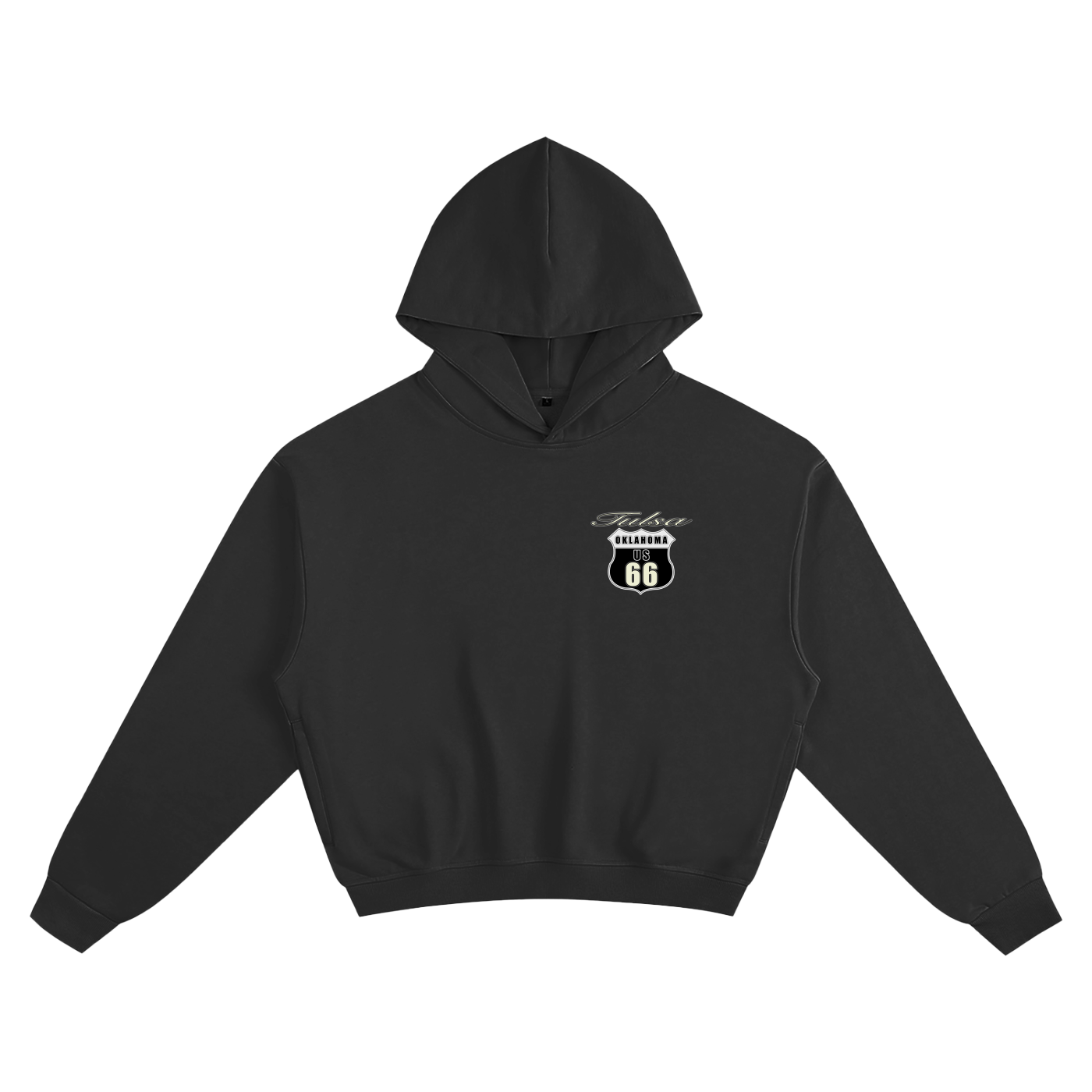 Tulsa Route 66 Boxy Hoodie