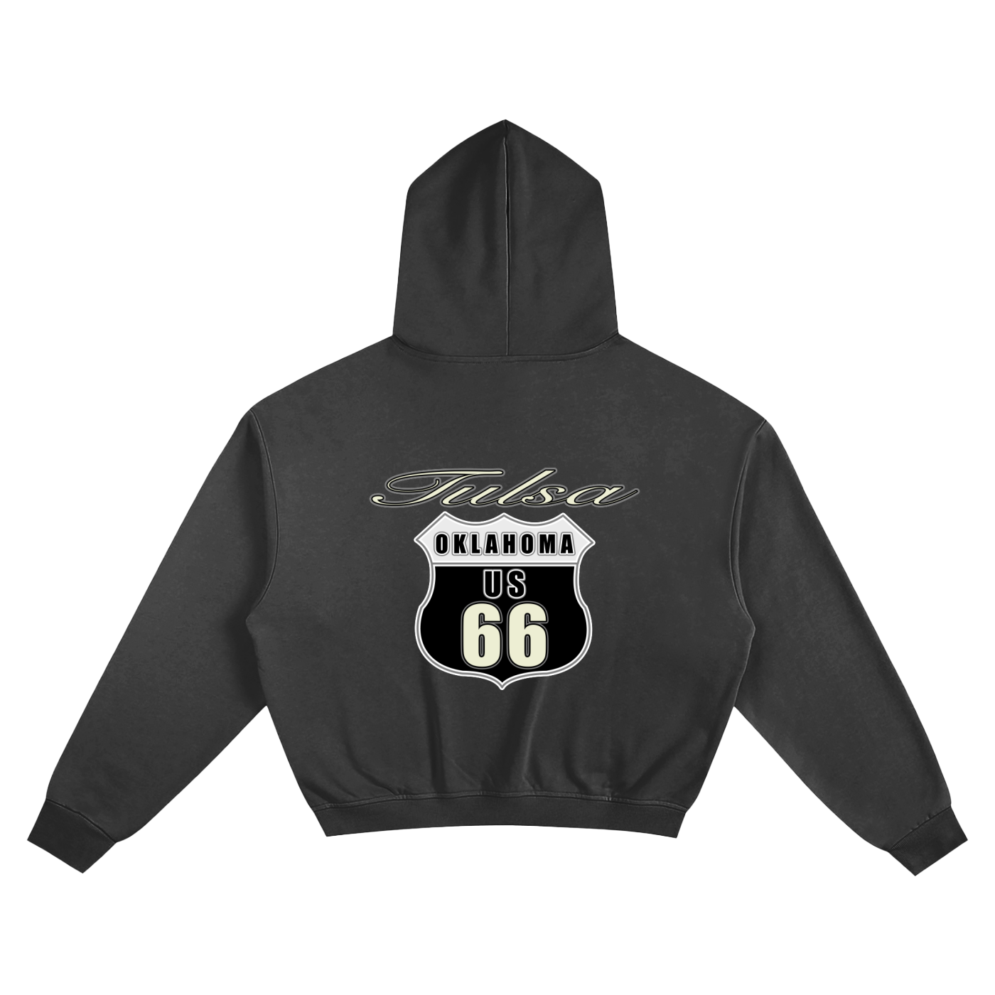 Tulsa Route 66 Boxy Hoodie