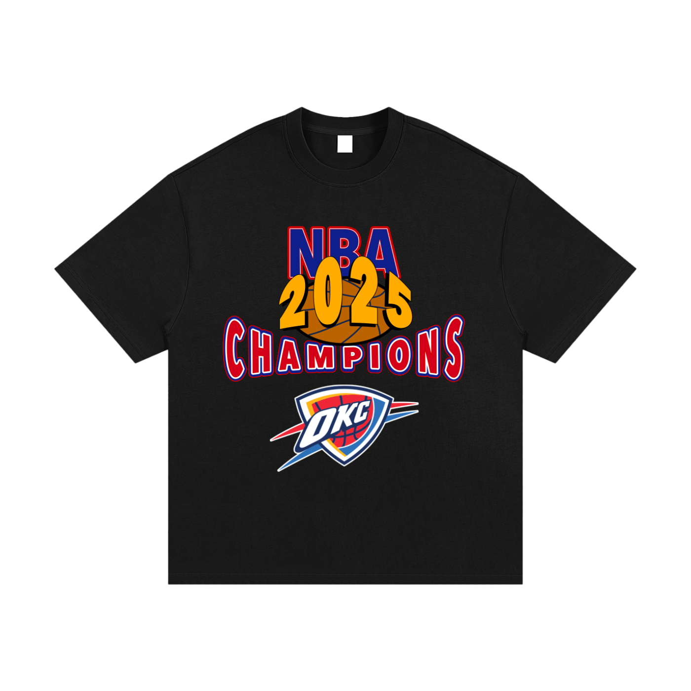 2025 Oklahoma City Thunder NBA Champions Tee