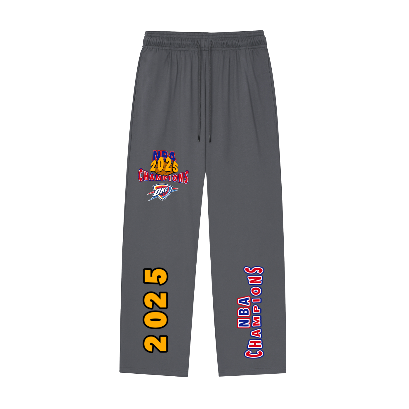 2025 Oklahoma City Thunder NBA Champions Athletic Leg Pants