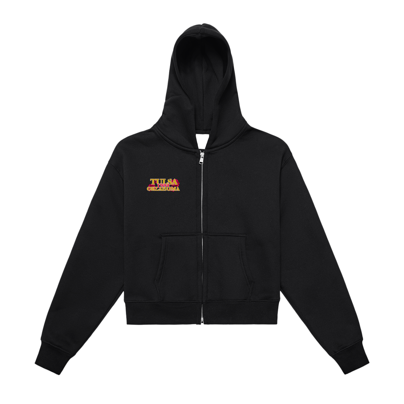 Tulsa, Oklahoma 1994 Rose Cropped Hoodie