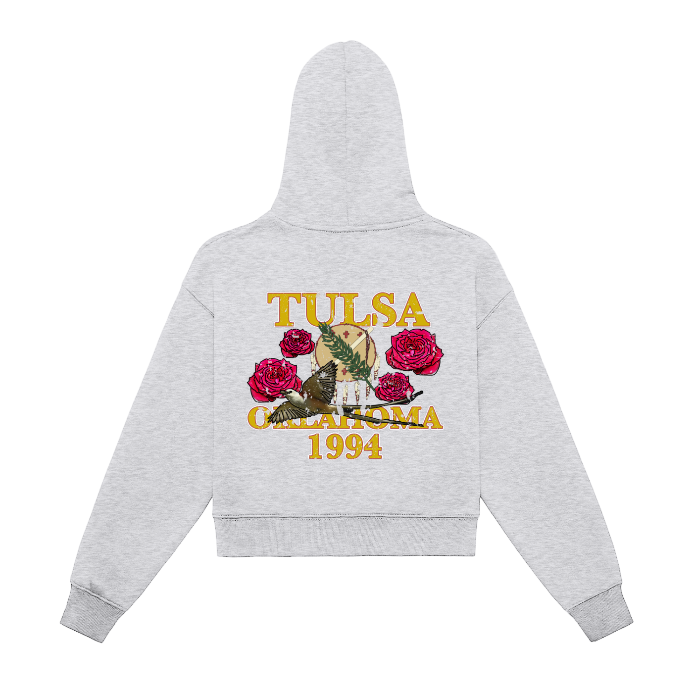 Tulsa, Oklahoma 1994 Rose Cropped Hoodie