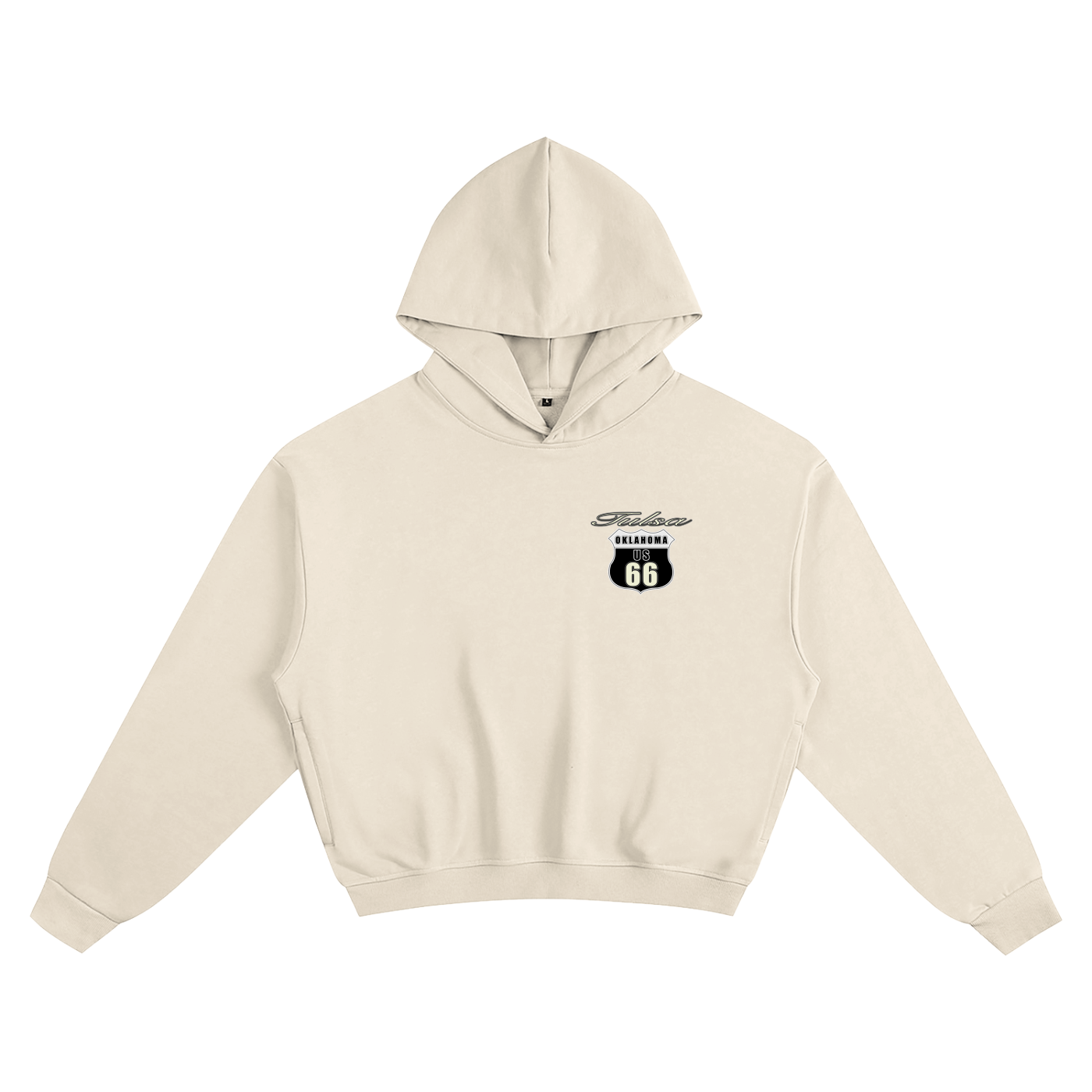 Tulsa Route 66 Boxy Hoodie