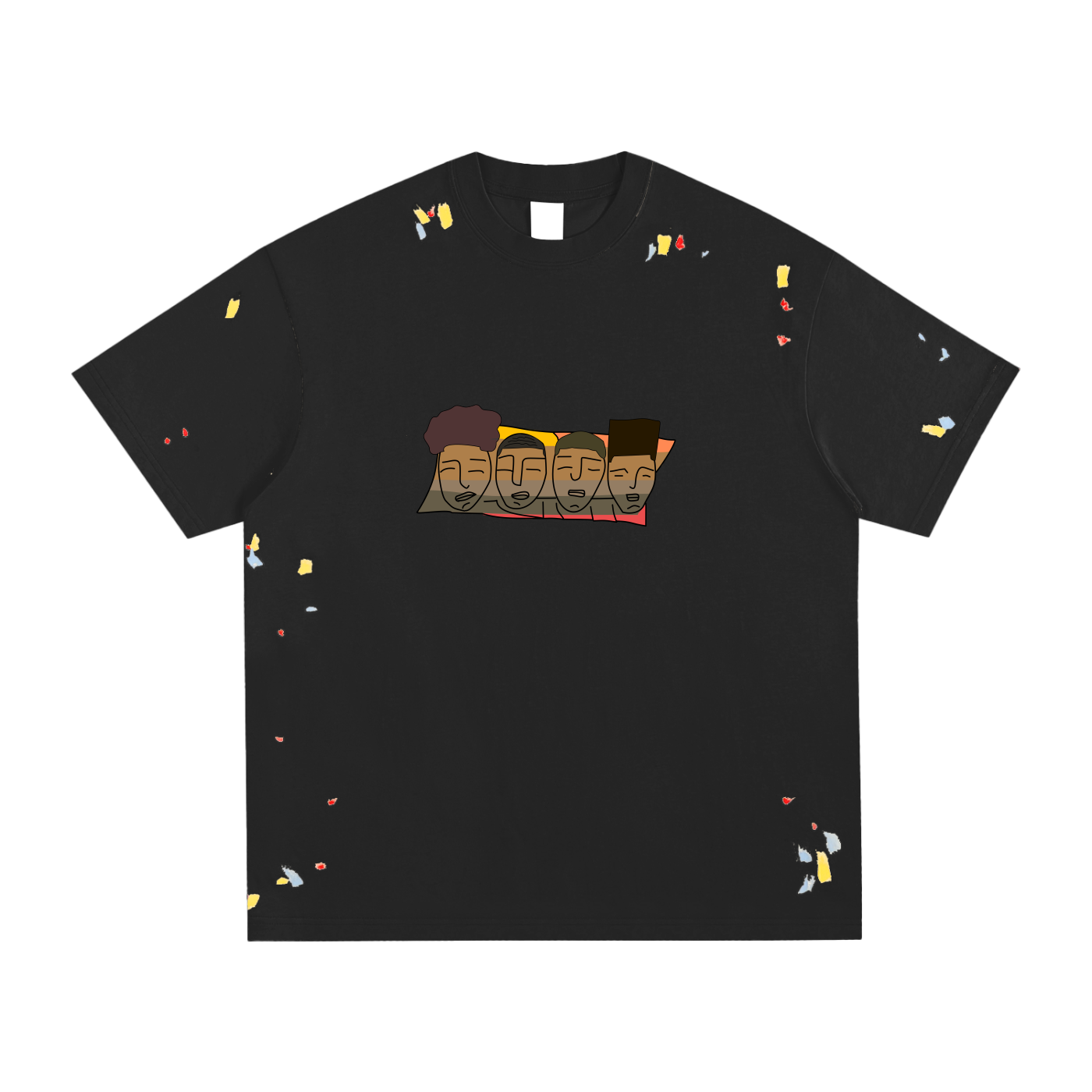 Mount Rushmore Paint Tee