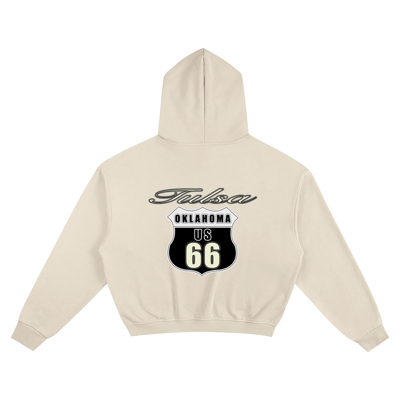 Tulsa Route 66 Boxy Hoodie
