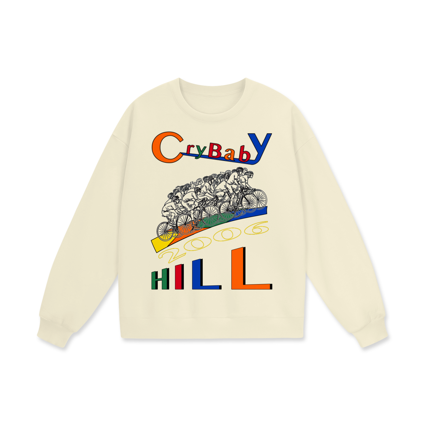 Crybaby Hill Cyclists Oversized Sweatshirt