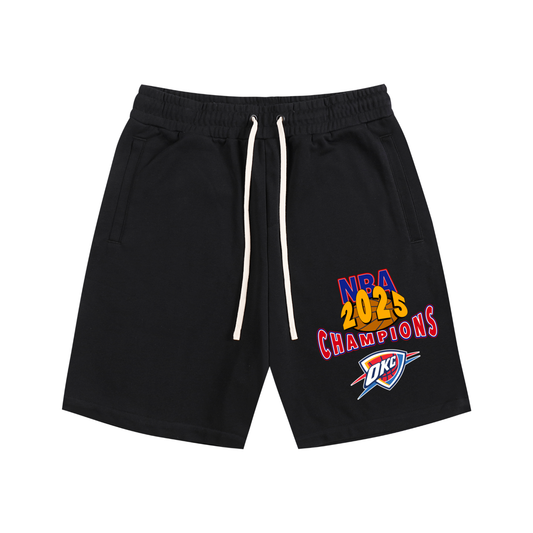 2025 Oklahoma City Thunder NBA Champions Cotton Shorts