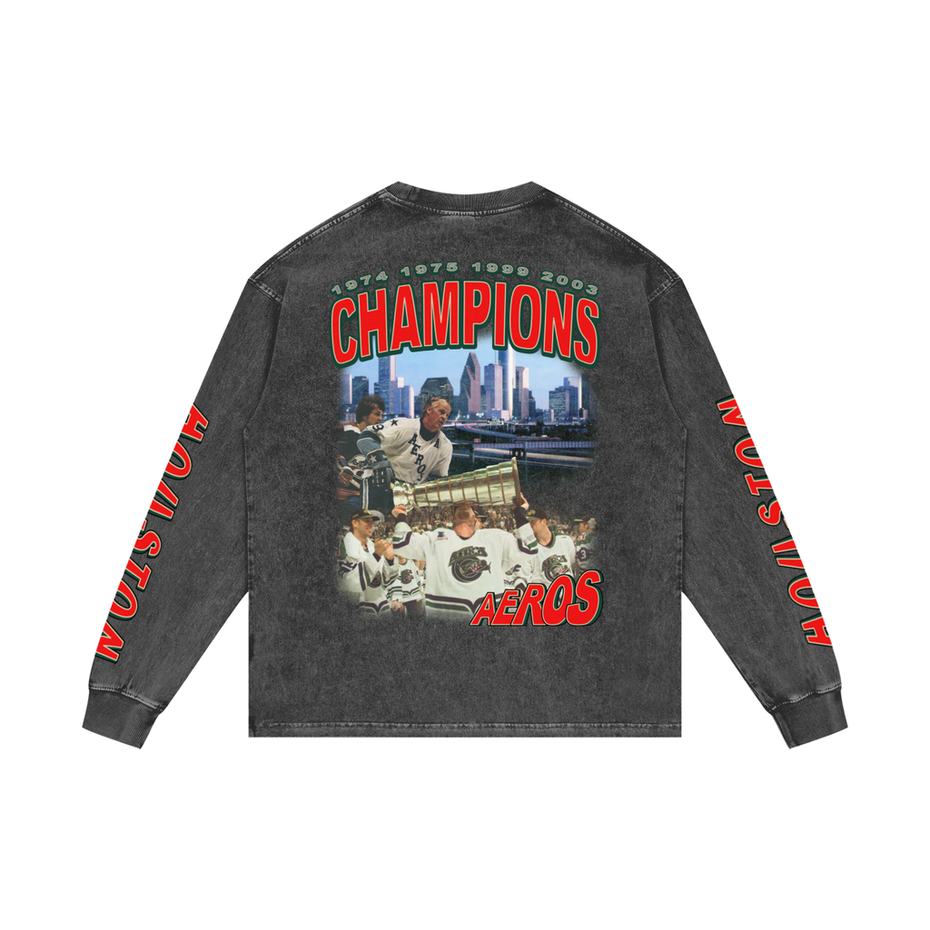 Houston Aeros Long Sleeve T-Shirt