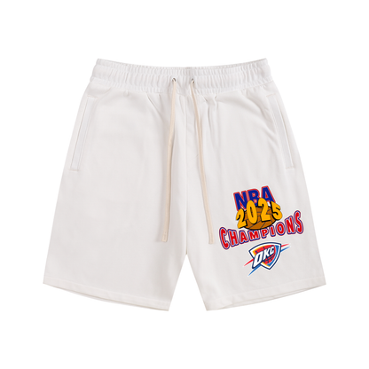 2025 Oklahoma City Thunder NBA Champions Cotton Shorts