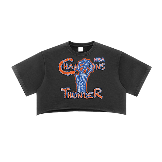 NBA Champions Thunder Crop Top