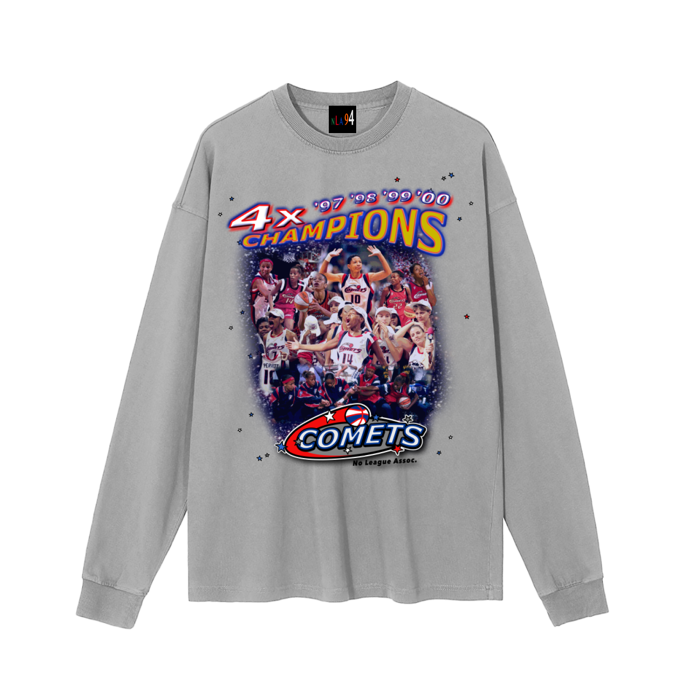 COMETS 4X CHAMPIONS Long Sleeve T-Shirt