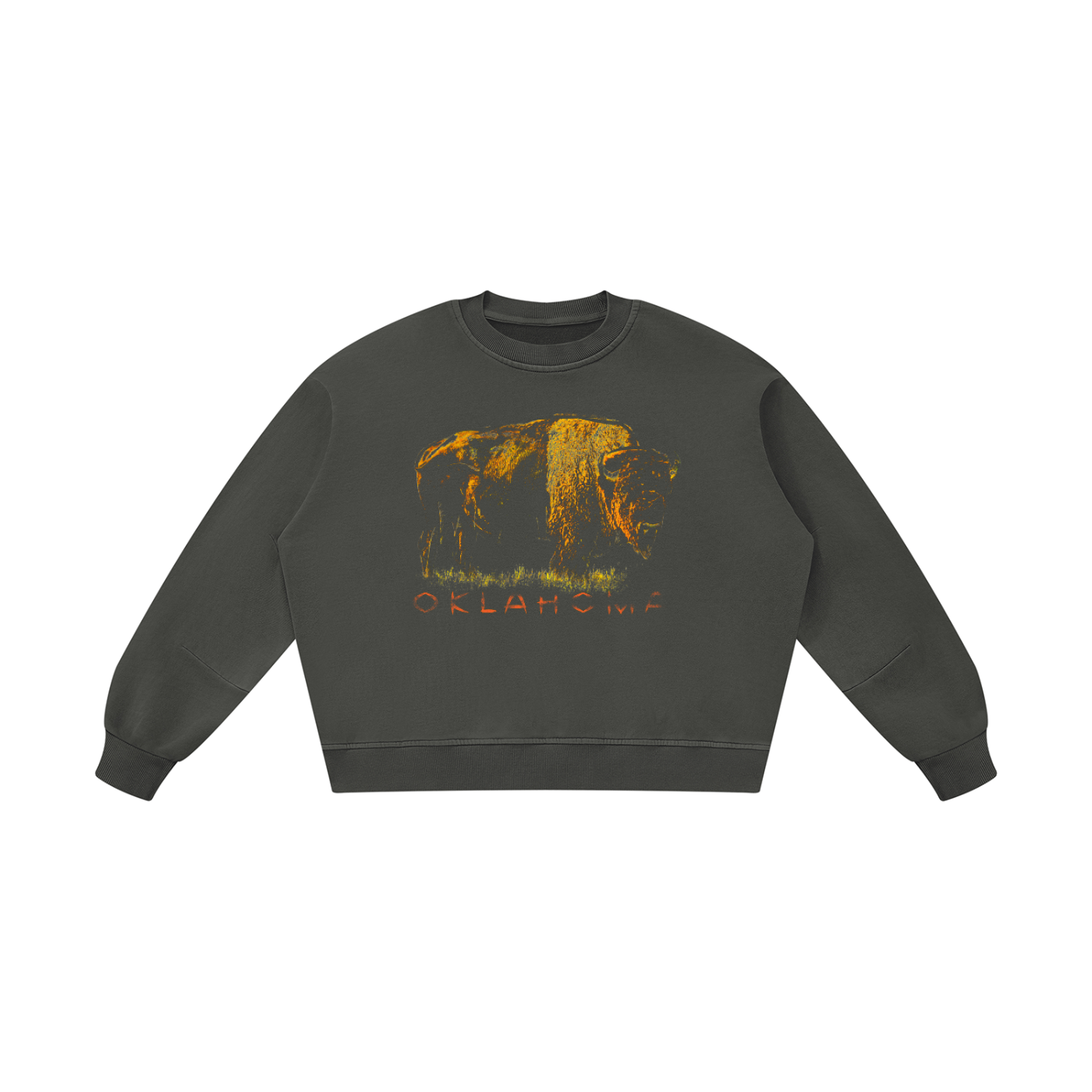 Oklahoma Distorted Bison Sweatshirt
