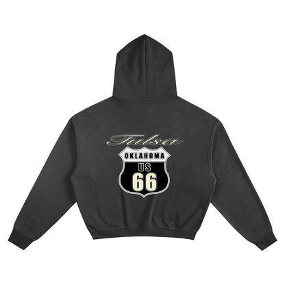 Tulsa Route 66 Boxy Hoodie