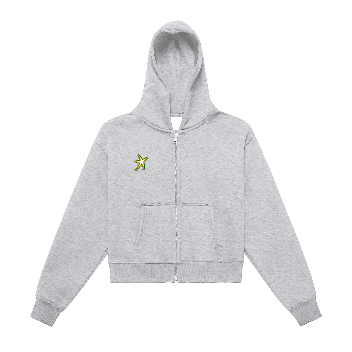 G-Wood Zip Cropped Hoodie