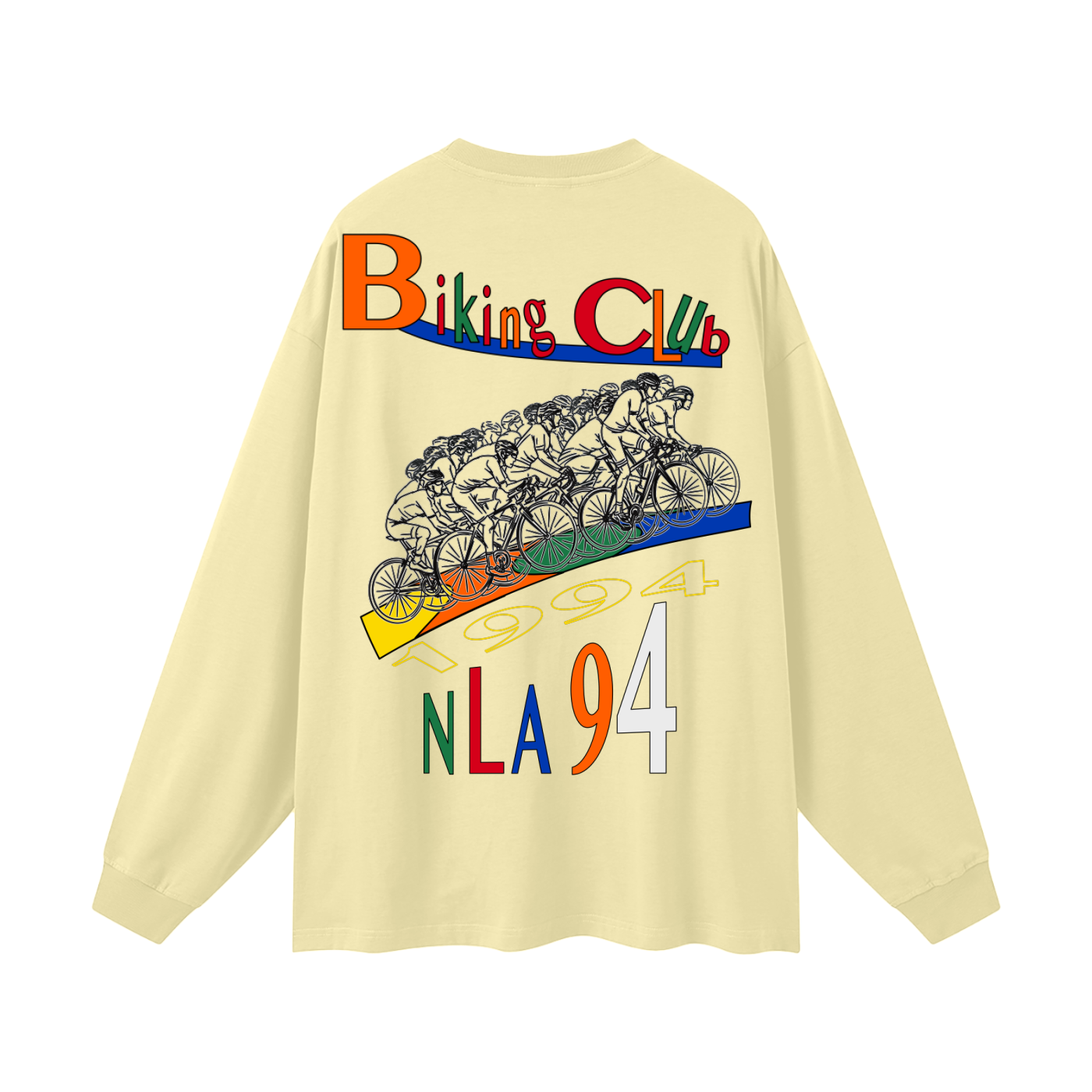 Uphill Biking Club NLA Oversized Long Sleeve T-Shirt