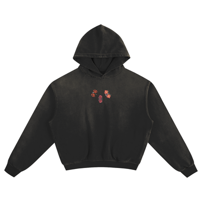 Graffiti Butterfly Boxy Hoodie
