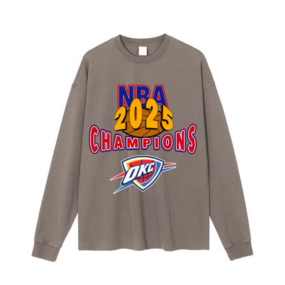 2025 Oklahoma City Thunder NBA Champions Long Sleeve