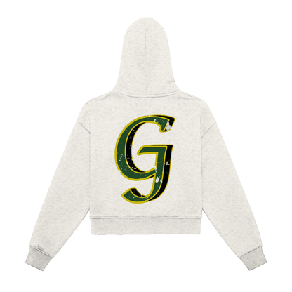 G-Wood Zip Cropped Hoodie