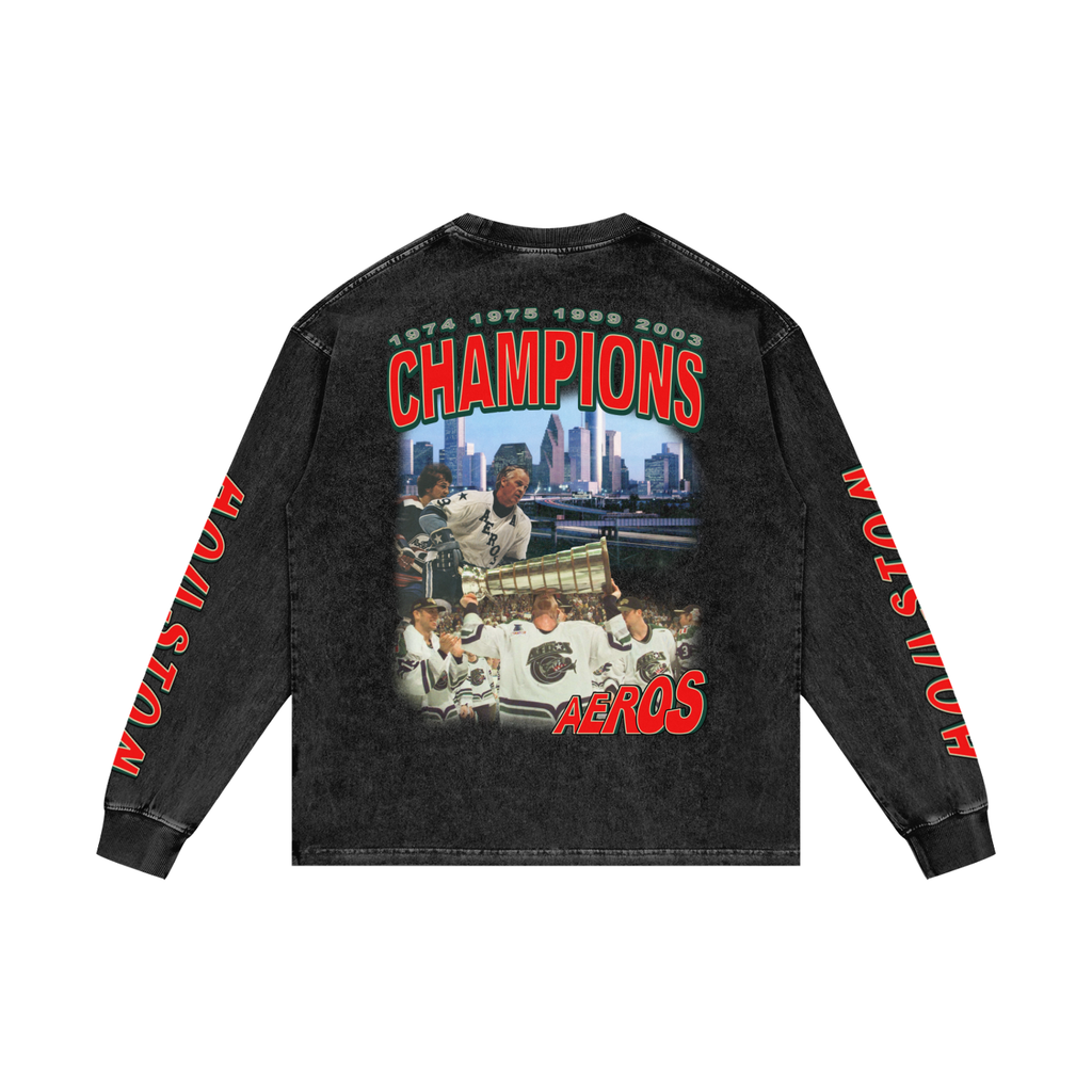 Houston Aeros Long Sleeve T-Shirt