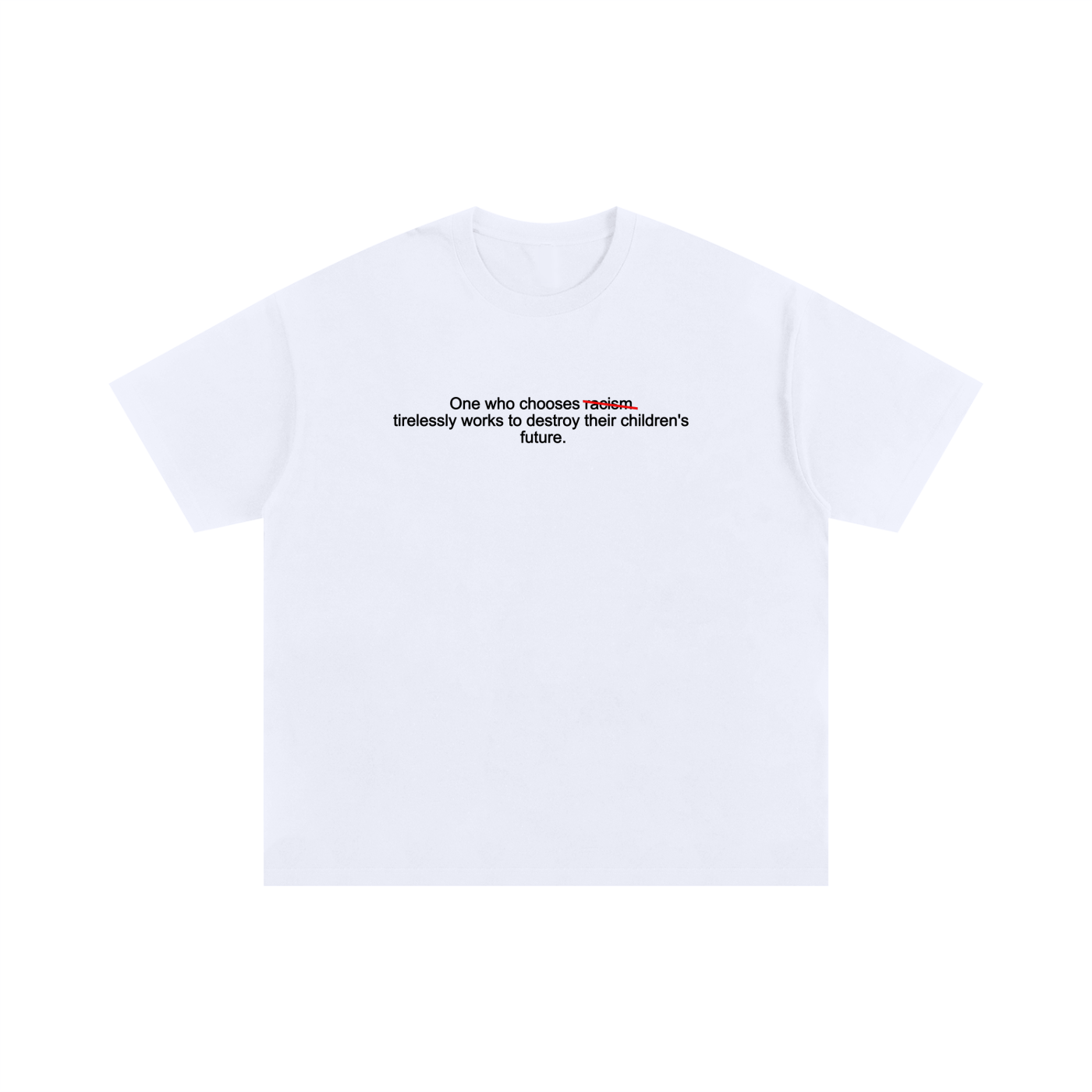 Racism Oversized Cotton T-Shirt
