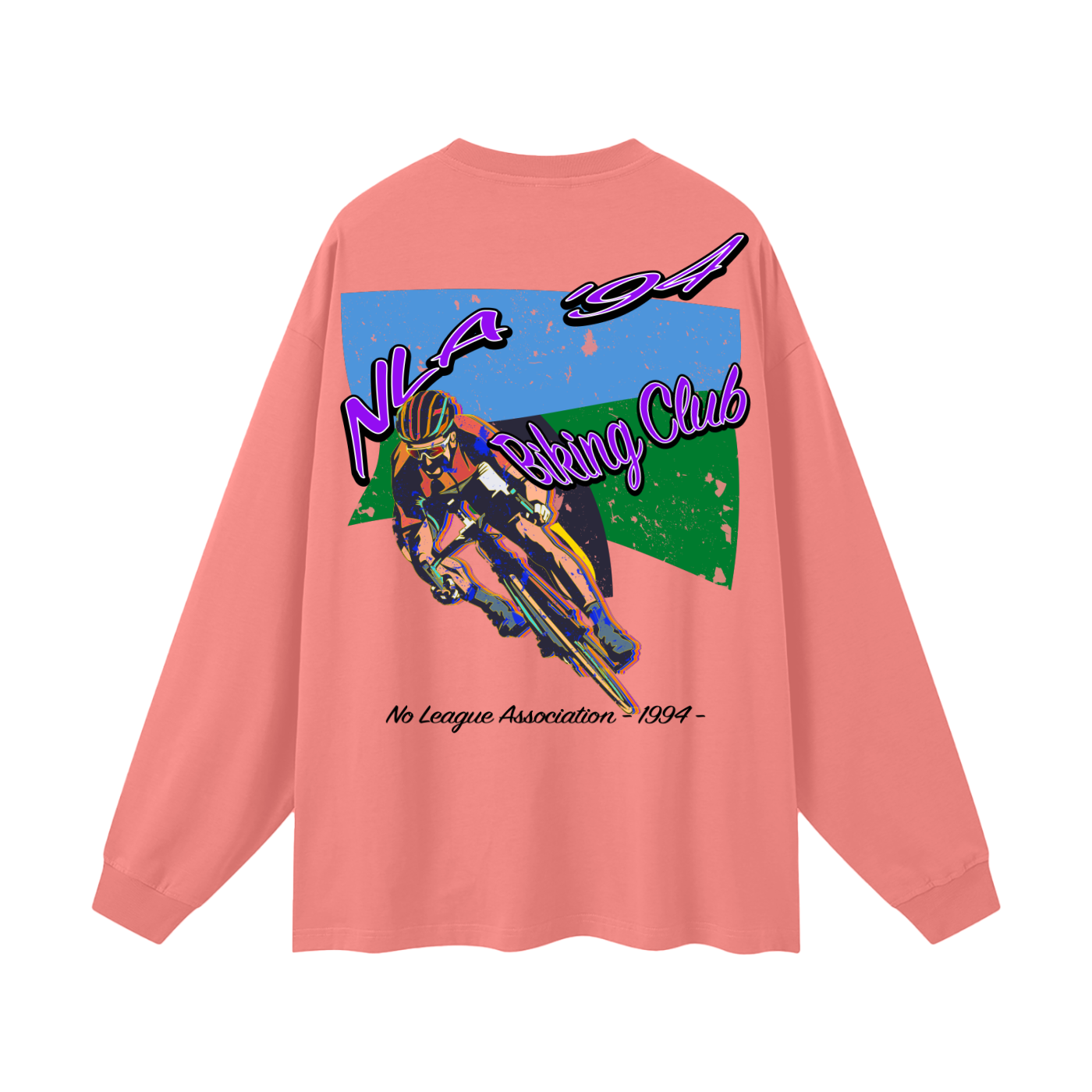 NLA Biking Club Oversized Long Sleeve T-Shirt