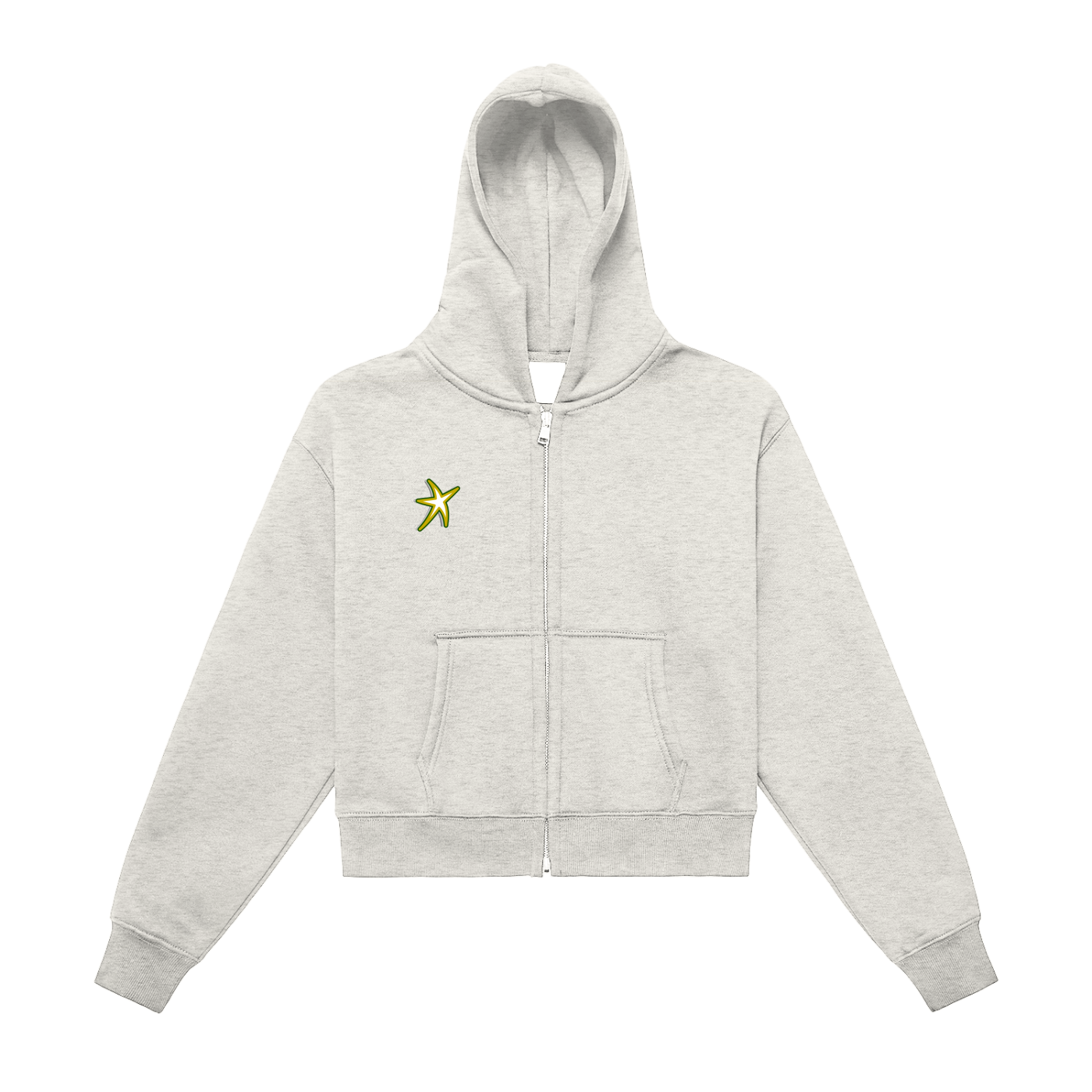 G-Wood Zip Cropped Hoodie