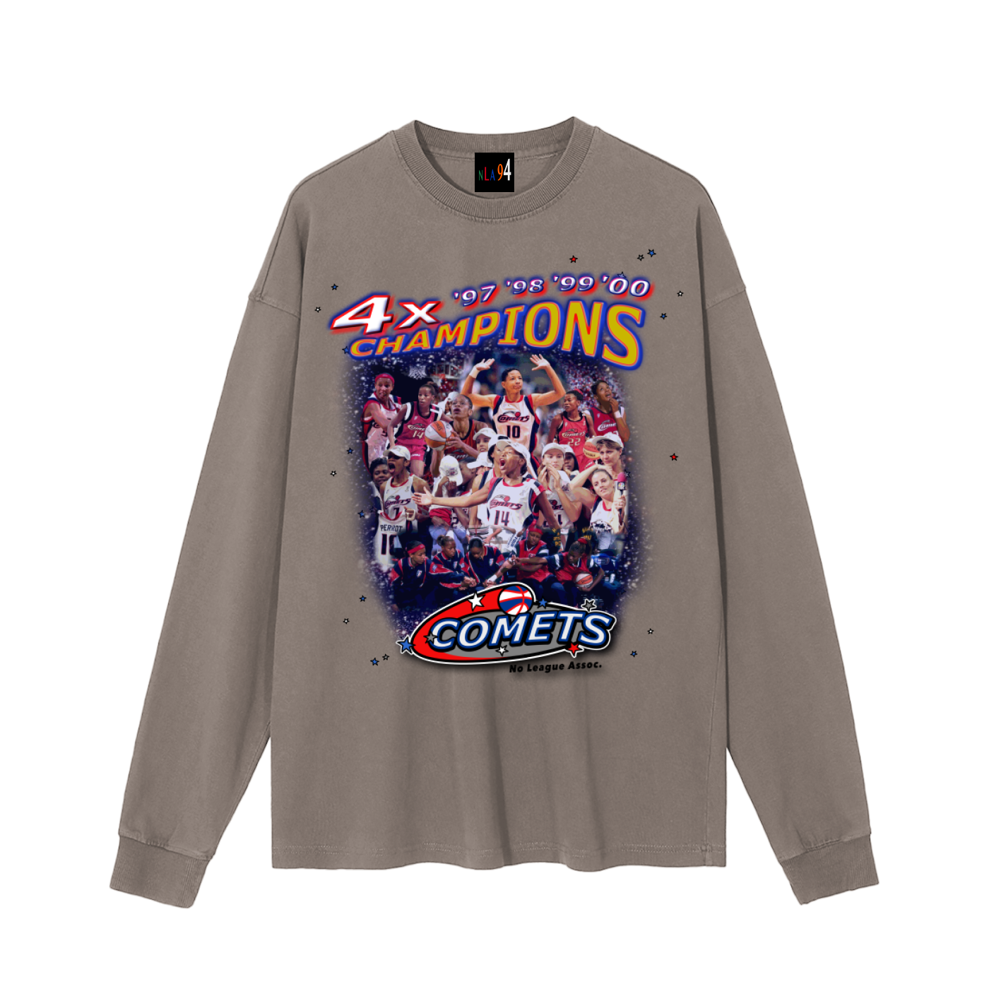 COMETS 4X CHAMPIONS Long Sleeve T-Shirt