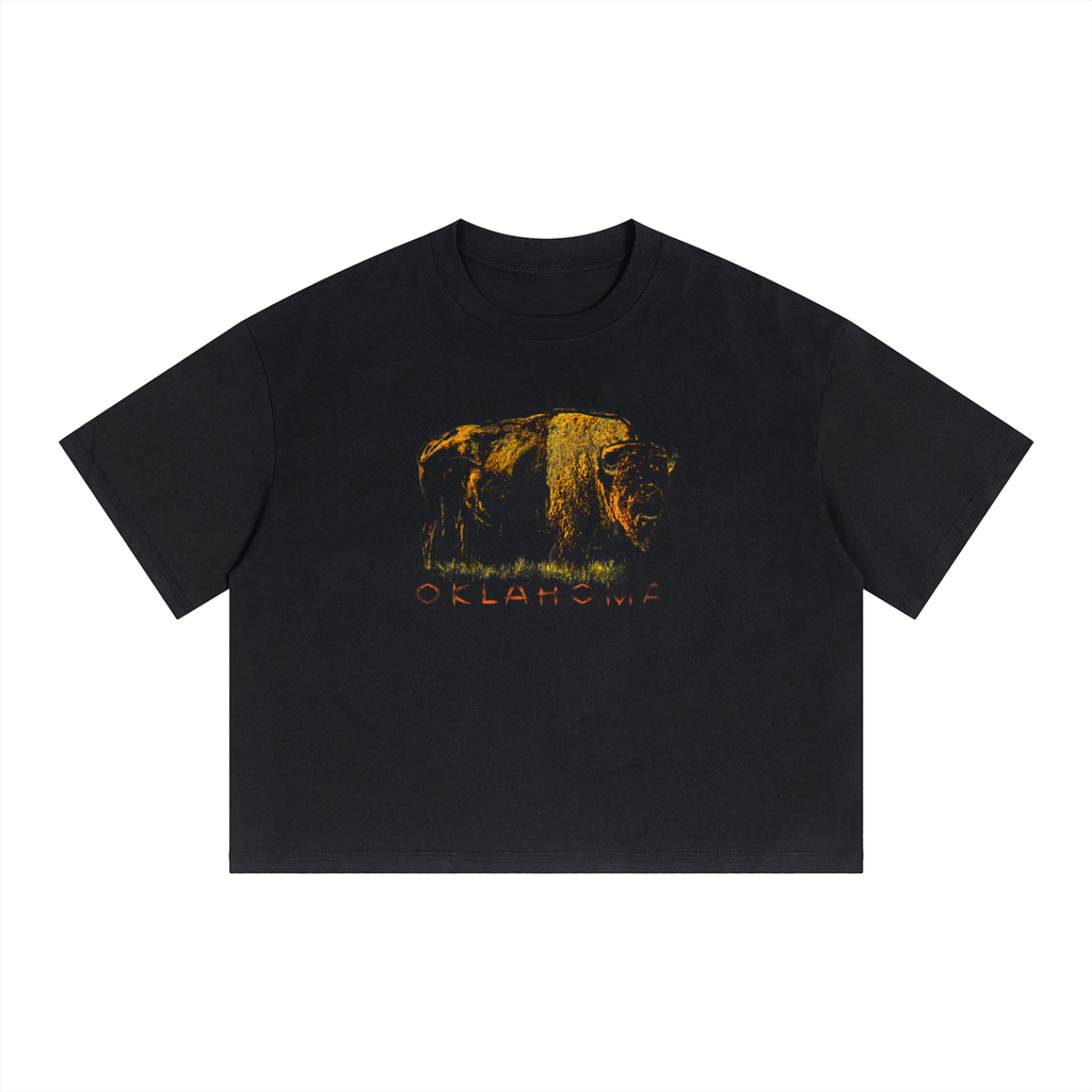 Oklahoma Distorted Bison T-Shirt