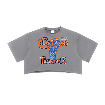 NBA Champions Thunder Crop Top