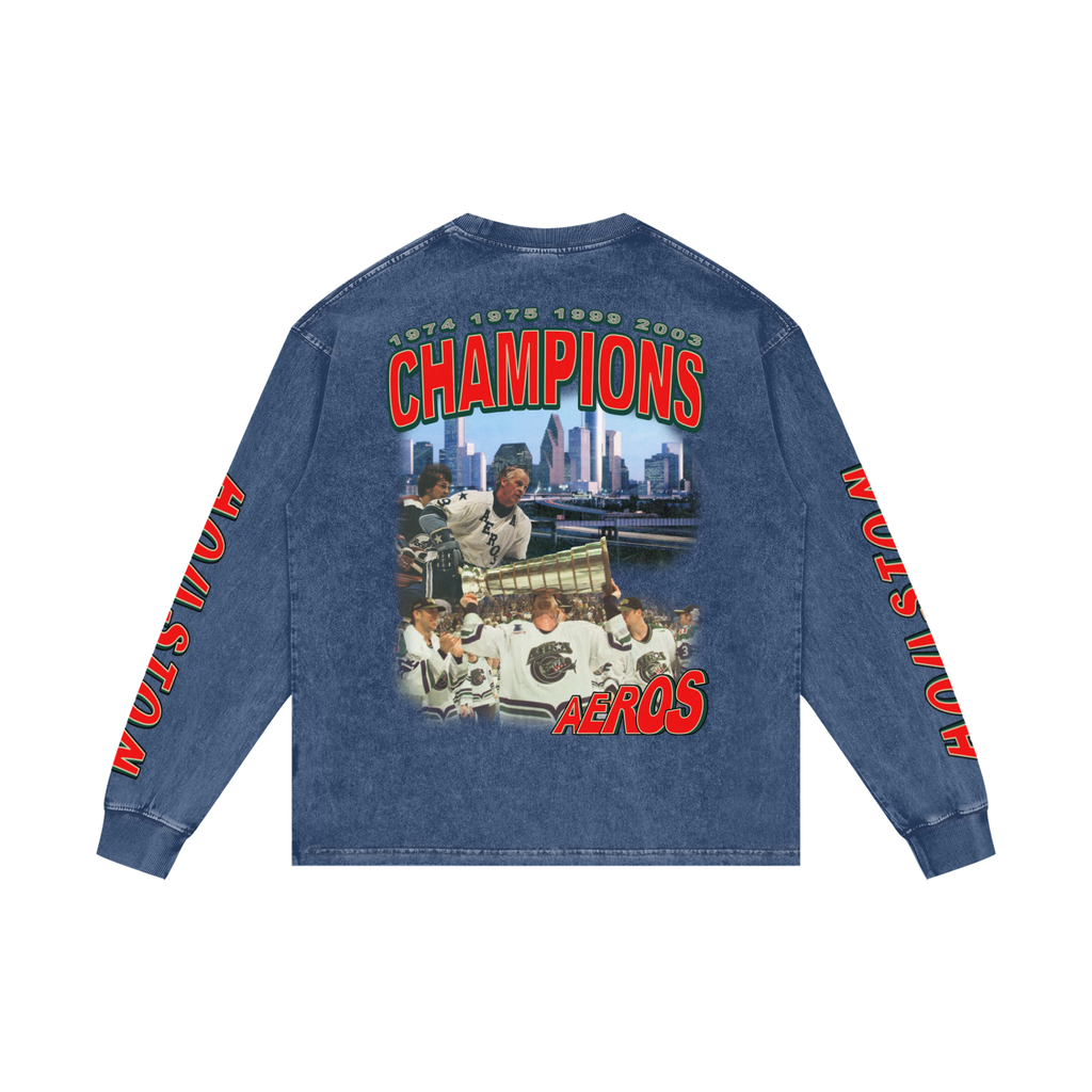 Houston Aeros Long Sleeve T-Shirt