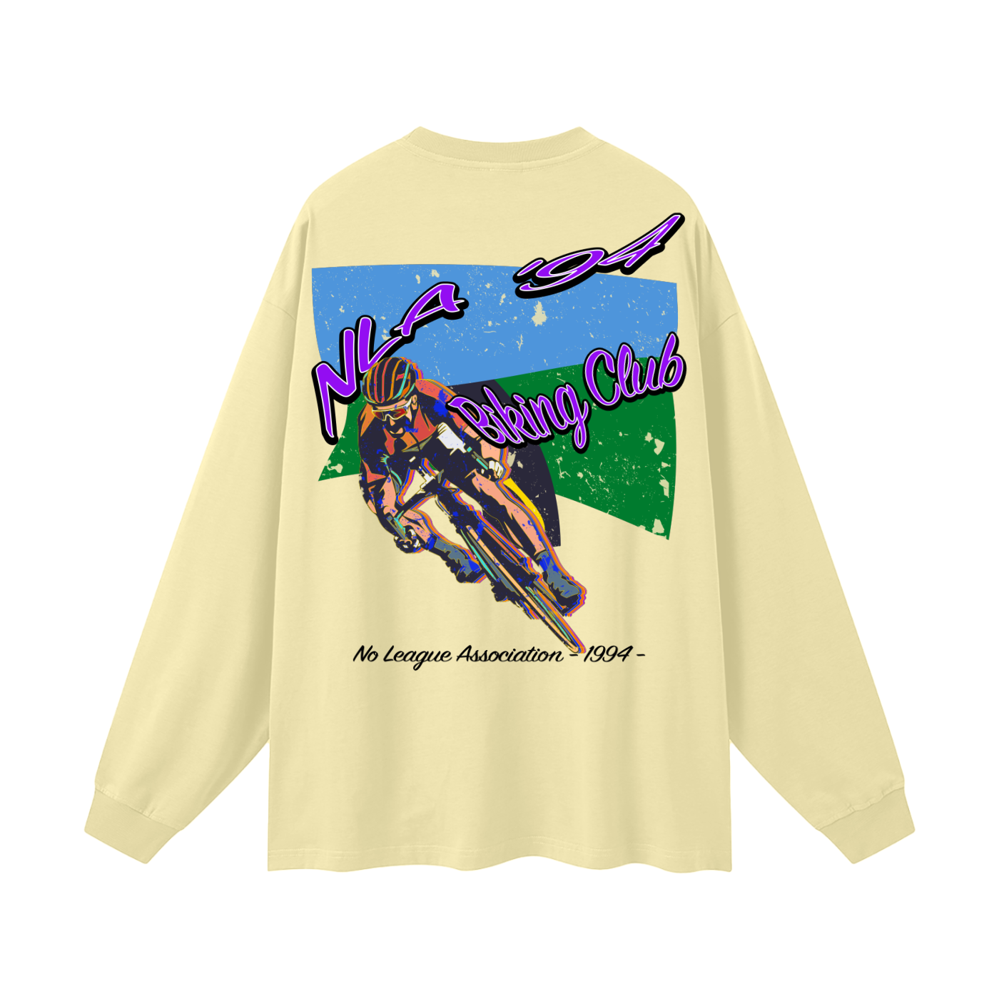 NLA Biking Club Oversized Long Sleeve T-Shirt