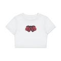 Graffiti Butterfly Crop T-Shirt