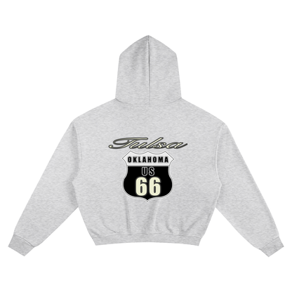 Tulsa Route 66 Boxy Hoodie