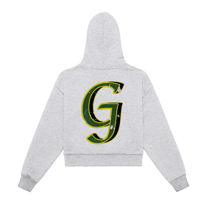 G-Wood Zip Cropped Hoodie