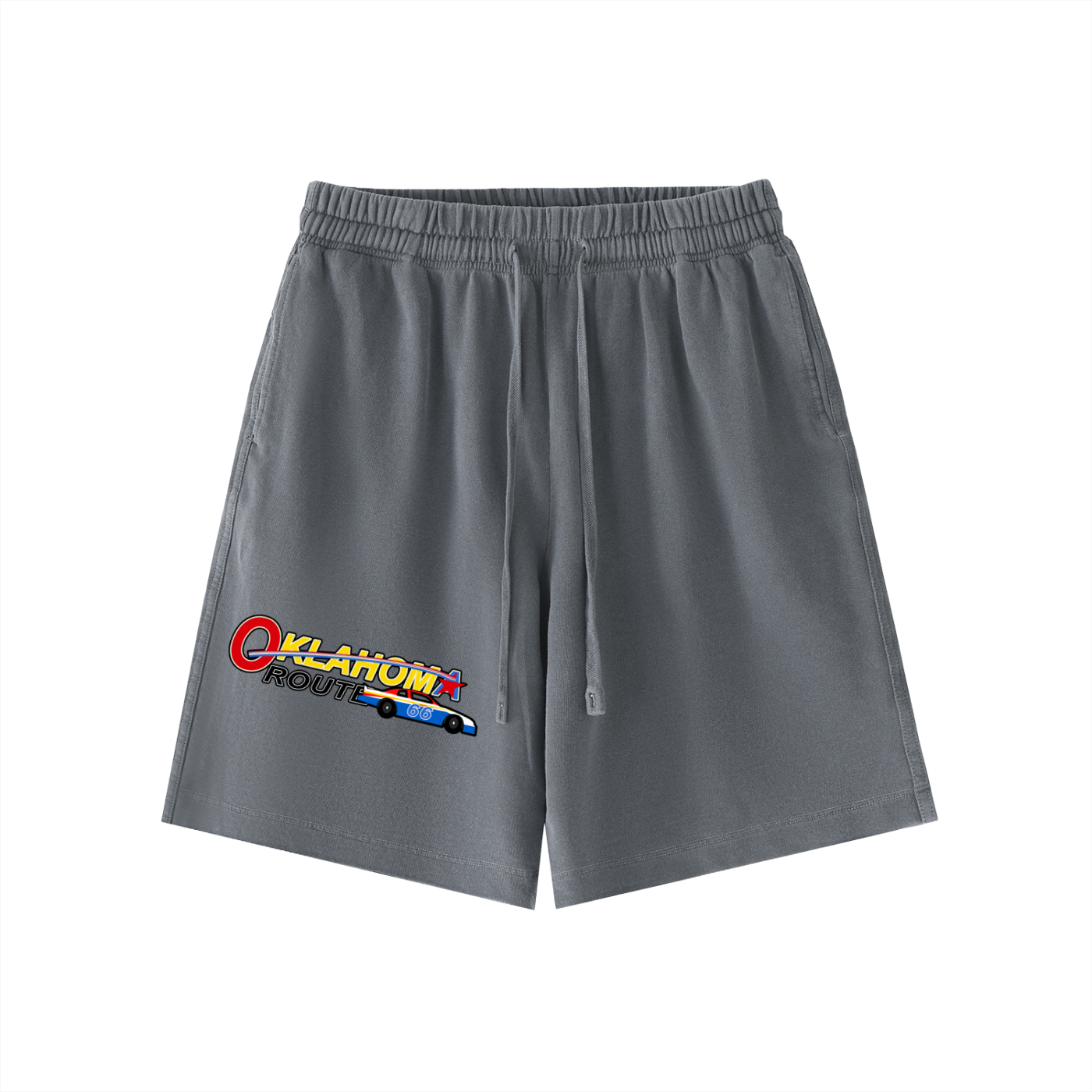 Route 66 Racing Vintage Wash Cotton Shorts