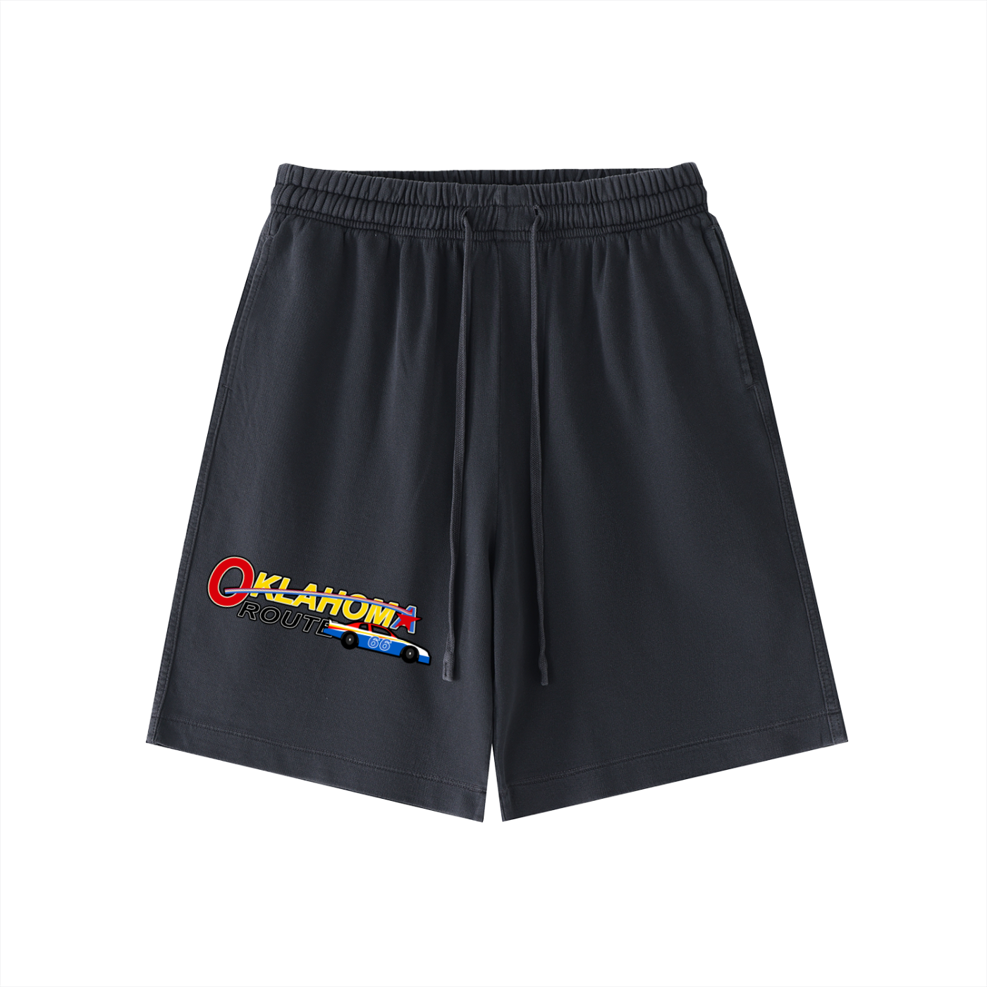 Route 66 Racing Vintage Wash Cotton Shorts