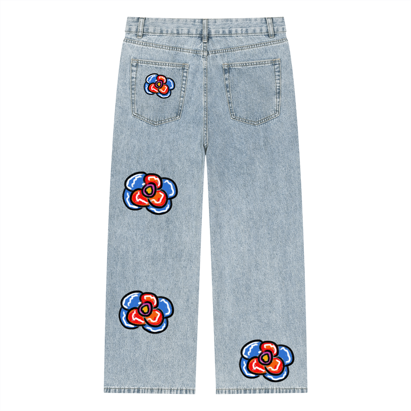 Flowery Jeans