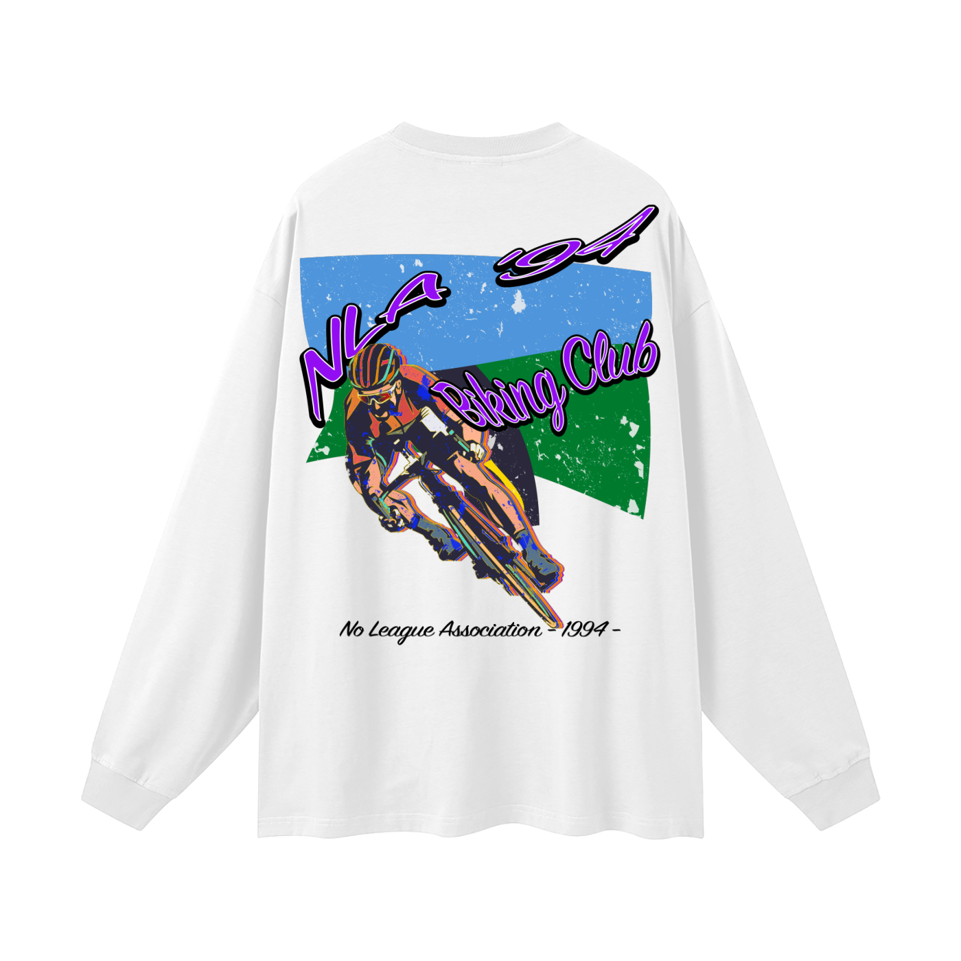 NLA Biking Club Oversized Long Sleeve T-Shirt